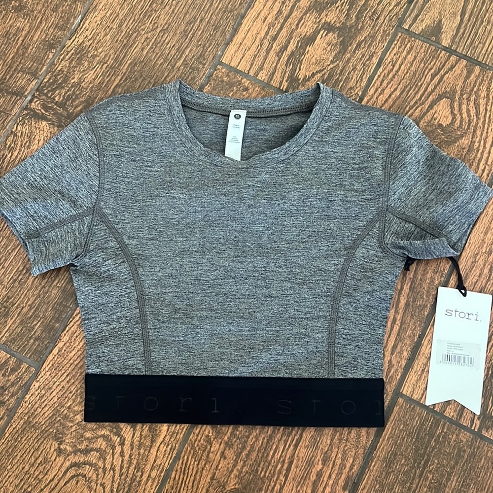 STORI Hero Cropped T - htr slate
